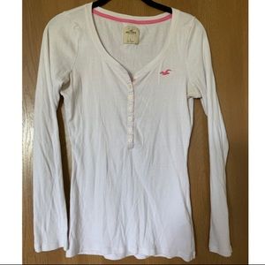 White Hollister Long-Sleeve